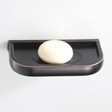 Vintage Black Soap Dish Brass Chic Wall Mounted Bathroom Hardware Oil Rubbed Bronze Shower Small