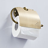 Wall Mount Antique Brass Bathroom Toilet Paper Holder Carved Single Roll Luxury Pineapple Pattern Gold
