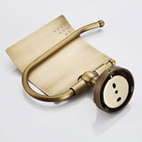 Wall Mount Antique Brass Bathroom Toilet Paper Holder Carved Single Roll Luxury Pineapple Pattern Gold
