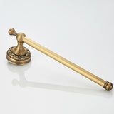 Wall Mount Antique Brass Kitchen Towel Rack Bathroom Hardware Single Bar Carved Household Hotel Gold
