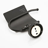 Wall Mount Bathroom Black Toilet Paper Holder Brass Carved Single Roll Paper Holder Oil Rubbed Bronze