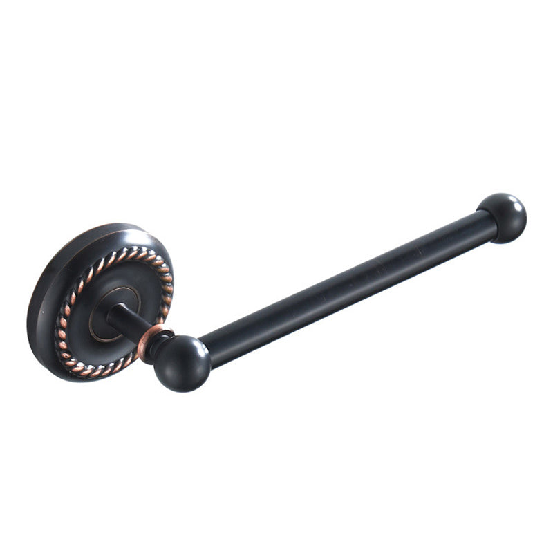 Wall Mount Bathroom Brass Black Toilet Paper Holder Modern Oil Rubbed Bronze Small Hardware