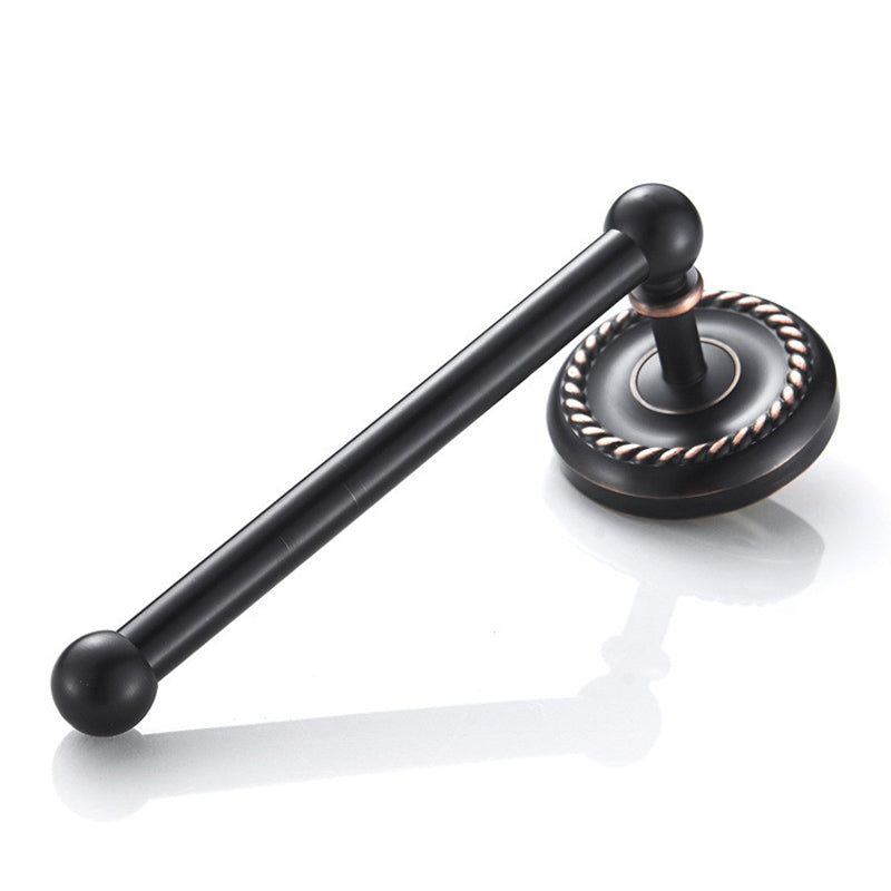 Wall Mount Bathroom Brass Black Toilet Paper Holder Modern Oil Rubbed Bronze Small Hardware