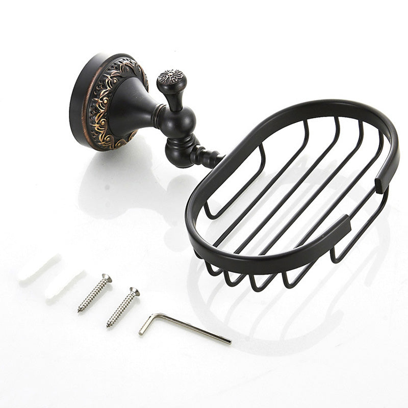 Wall Mount Brass Soap Dish Carved Oil Rubbed Bronze Draining Oval For Bathroom Black Unique Hotel