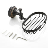Wall Mount Brass Soap Dish Carved Oil Rubbed Bronze Draining Oval For Bathroom Black Unique Hotel