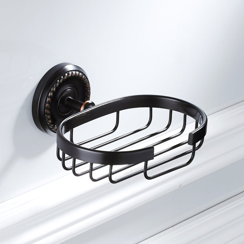 Wall Mount Brass Soap Dish Oil Rubbed Bronze Ceramic Round/ Oval For Bathroom Hardware Draining Hotel