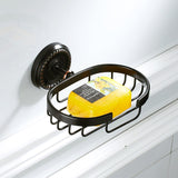 Wall Mount Brass Soap Dish Oil Rubbed Bronze Ceramic Round/ Oval For Bathroom Hardware Draining Hotel