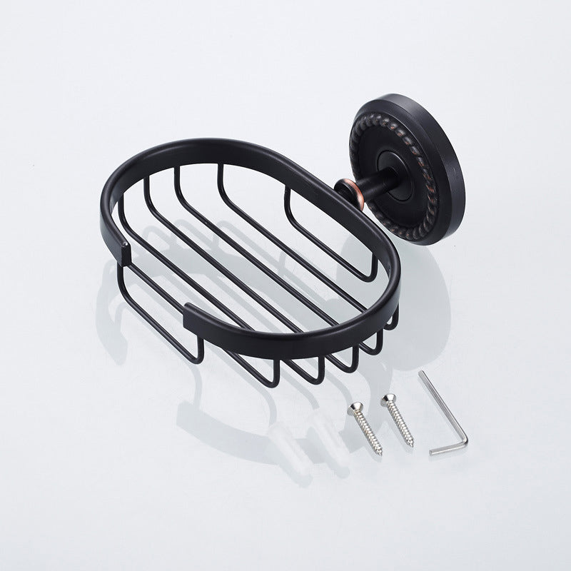Wall Mount Brass Soap Dish Oil Rubbed Bronze Ceramic Round/ Oval For Bathroom Hardware Draining Hotel