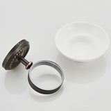 Wall Mount Brass Soap Dish Oil Rubbed Bronze Ceramic Round/ Oval For Bathroom Hardware Draining Hotel