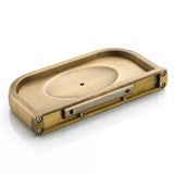 Wall Mount Soap Dish Holder Antique Brass Brushed Gold Designer Gold Draining Bathroom Hardware Small
