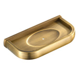 Wall Mount Soap Dish Holder Antique Brass Brushed Gold Designer Gold Draining Bathroom Hardware Small