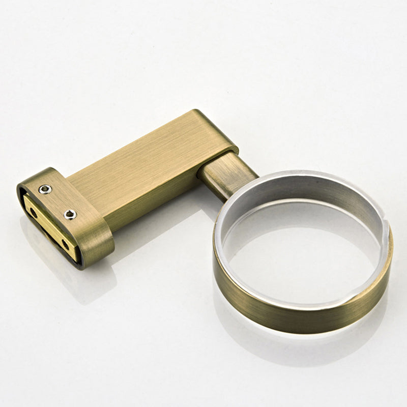 Wall Mount Toothbrush Holder Modern Antique Brushed Brass Gold Ceramic Bathroom Hardware One Cup