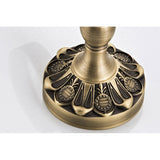 Wall Mounted Toothbrush Holder Antique Brass Ceramic Cup Carved Pineapple Pattern Brushed Gold Rustic